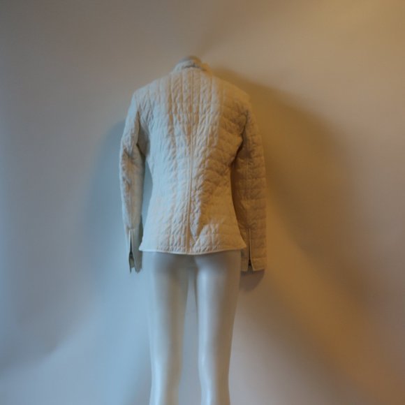 WOMENS CHEBY WHITE QUILTED LACE ITALIAN FULL ZIP JACKET 42 US/6 * - Picture 10 of 14